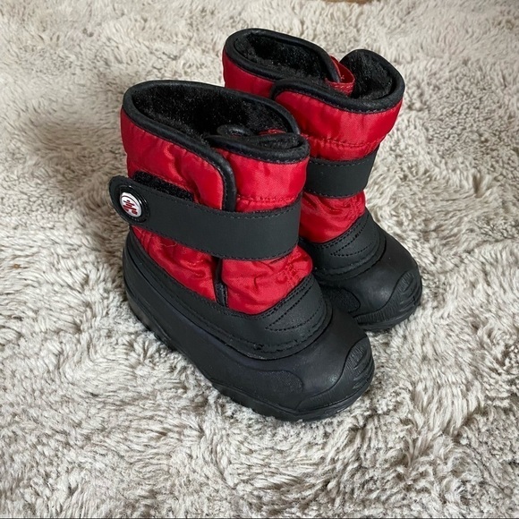 Kamik baby boy snow boots 7 red insulated - Picture 1 of 6